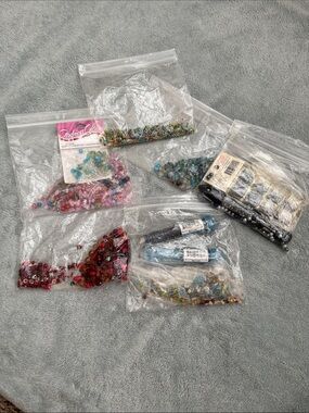 Assorted Craft Bead Mix - Multicolor Decorative Beads for Fiber Arts